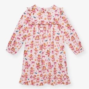 Posh Peanut Girls 2T Flannel Nightgown Gingerbread NWT